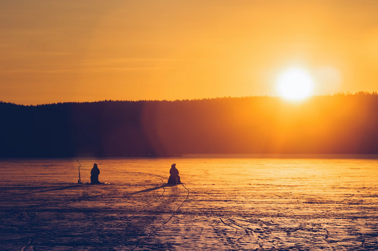 ice fishing