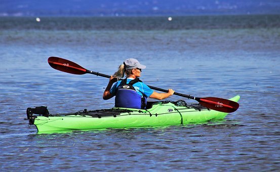 an inflatable kayak